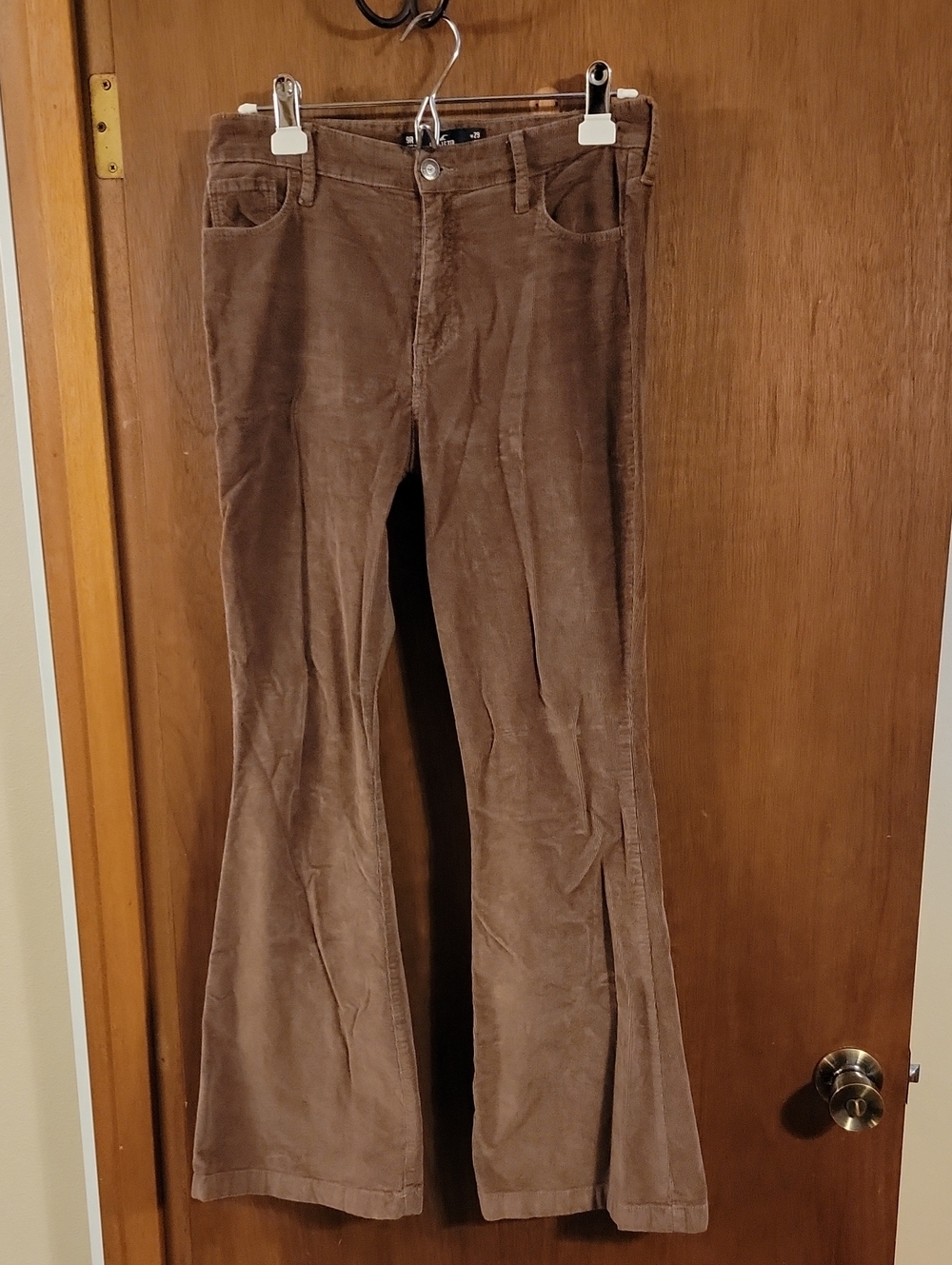 Hollister Brown Corduroy Flare Pants